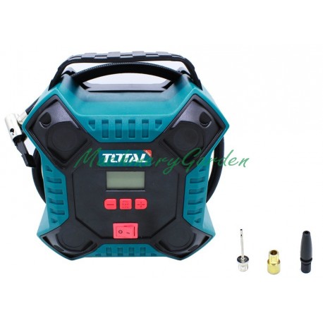 COMPRESOR AIRE TOTAL 12V - CON ENCHUFE MECHERO COCHE