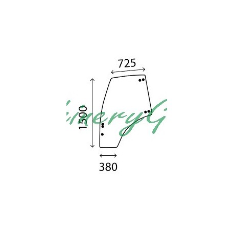 Cristal Puerta Izquierda Deutz-Fahr Agrotron 6
