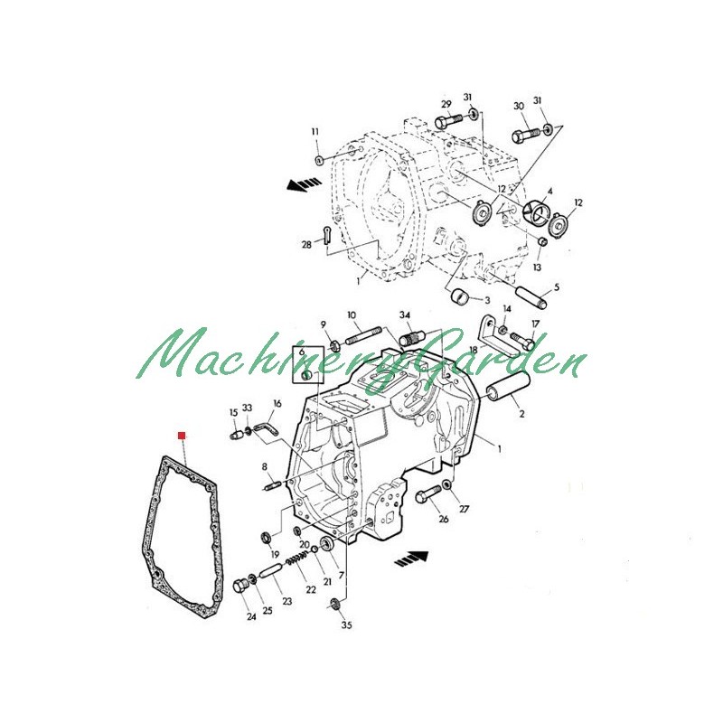 Junta De Cierre Caja De Cambios John Deere 1020 2120 3120 Machinery Garden